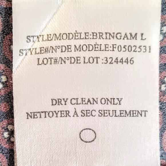 Theory Bringam Burgundy Silk Leather Trim Sleeveless Top - Picture 6 of 6